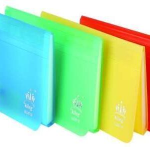 TRANSPARENT BUTTON EXPANDING FILE CHEQUE BOOK